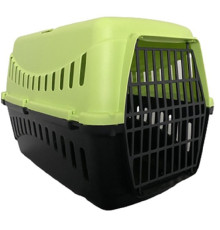 Переноска для котів і собак GIPSY 2 large Green з металевими дверцятами 58*38*38 см МР Bergamo 