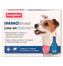 Краплі для собак 1-15 кг Immo Shield Line-on for Small Dogs антипаразитні з диметиконом 1 ампула Beaphar