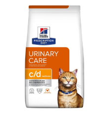 Сухий корм для котів Prescription Diet c/d Urinary Care при сечокам'яній хворобі з куркою 1,5 кг Hill's