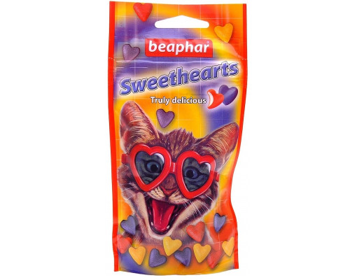 Лакомство Sweethearts сердечки  для кош. 150шт16110 Beaphar