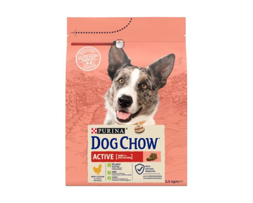 Корм для собак Дог Чау с курицей Dog Chow Active Chicken 2.5кг