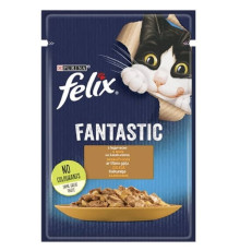 Корм для кошек Felix Fantastic с индейкой в желе 85 г Purina
