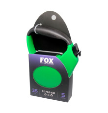 Поводок-рулетка FD706-3M зелена стрічка 5м * 25 кг FOX FD706-5M Green