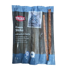Ласощі для котів Premio Stick Quintett c лососем і фореллю 5 шт по 5 г Trixie 42725