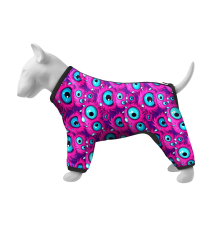 Дощовик-накидка для собак Waudog Clothes Око Монстра S,А 32-35 см, B 41-52 см, С 26-33 см Collar