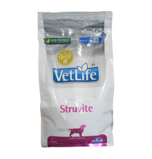 Сухой корм для собак Vet Life Struvite для растворения струвитных уролитов 2 кг Farmina