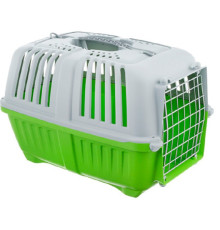 Переноска для котів і собак до 12 кг Pratiko 1 Metal Light Green 48 x 31.5 x 33 см MPS 