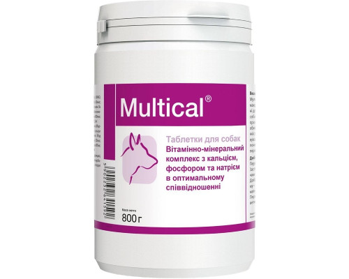 Таблетки для собак Multical витаминно-минеральная добавка 800 г Dolfos