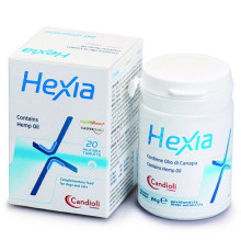 Таблетки для собак і котів Hexia Contains Hemp Oil знеболювальна добавка №20 Candioli 