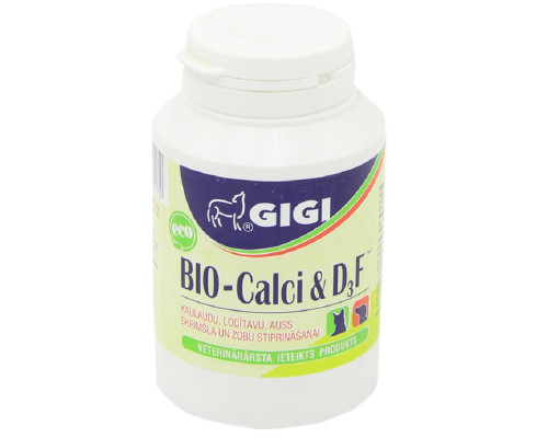 Таблетки для кошек и собак Bio-Calci and D3F пищевая добавка  для здоровья костей №220 GIGI