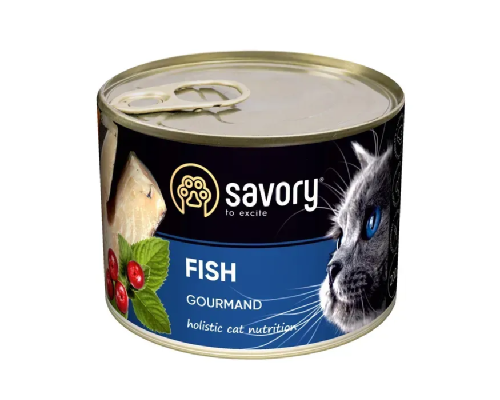 Корм для котов влажный Сейвори SAVORY рыба 200 г 30648