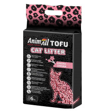 Наповнювач для котячих туалетів соєвий Tofu Sakura з ароматом сакури 2,6 кг 6 л AnimAll