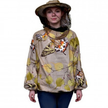 Куртка для пасечника с защитной шапкой сеткой бязь цветная  размер 60 Кирея