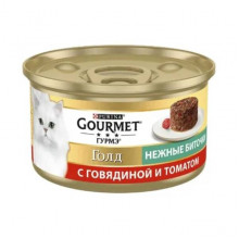Корм для котів Гурмет голд ніжні біочки яловичина томат 85г