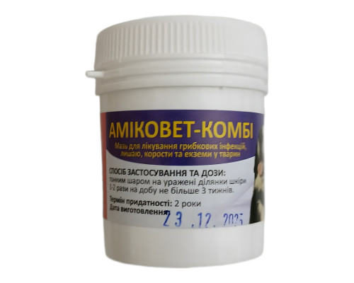 Мазь Аміковет-Комбі для лікування шкірних захворювань 50 г 