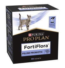 Порошок для котів і кошенят Пробіотик Proplan Fortiflora Cat для підтримки мікрофлори ШКТ 1 г №30 Purina Pro Plan