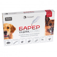 Барєр Ультра краплі 2 мл інсектоакарицидні для собак від 10 кг №4 Продукт