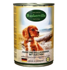 Корм для собак півень з рисом та цукіні 400 гр Baskerville