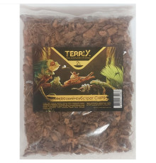 Пресований кокосовий ґрунт для тераріуму Chips чіпси великі 2 л TerriX 
