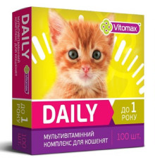 Таблетки для кошенят до 1 року Daily мультивітамінний комплекс №100 Vitomax