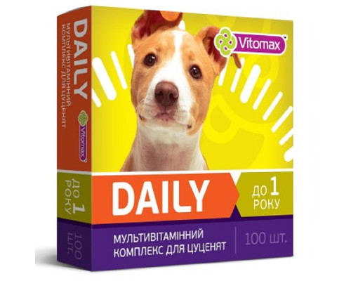 Таблетки для щенков Daily мультивитаминный комплекс №100 Vitomax