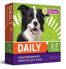 Таблетки для собак 1-7 років Daily мультивітамінний комплекс №100 Vitomax