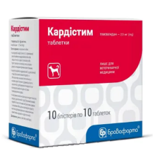 Таблетки Кардистим 2,5 мг 0,5 г для лікування серцевої недостатності №100 Бровафарма