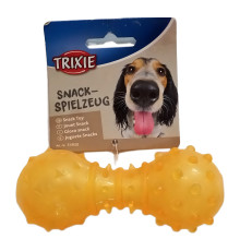 Іграшка для собак Гантель термопласна гума жовта Dog Activity 12 см Trixie
