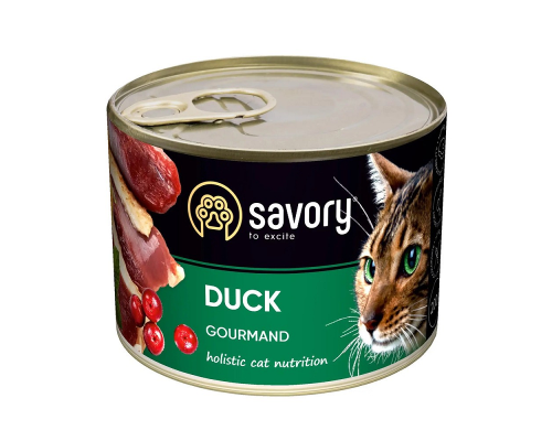Корм для котов консерва Сейвори SAVORY утка 200 г 30617