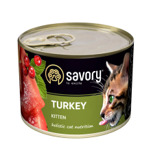 Корм для кошенят консерва Сейвори SAVORY индичка 200 г 30686