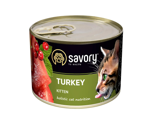 Корм для котов консерва Сейвори SAVORY индейка 200 г 30686