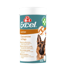 Вітаміни для цуценят та собак 8 в1 Exel Glucosamine з глюкозаміном зі смаком морепродуктів № 55 8in1 Excel