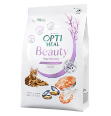 Сухий корм для котів Beauty Harmony Mild Calming Effect із заспокійливим ефектом із морепродуктами 1,5 кг Optimeal
