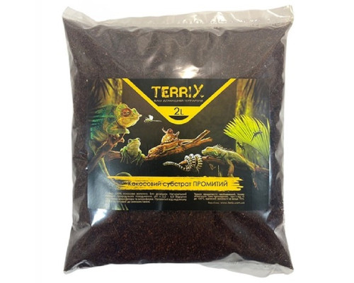 Кокосовий субстракт промытый для террариумов 2 л TerriX