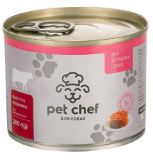 Корм для дорослих котів паштет із яловичиною 200 г Pet Chef