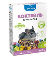 Корм для шиншил і декоративних гризунів Коктейль Шиншилка 500 г Природа 