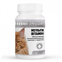 Вітаміни Унікум преміум UNICUM premium для кішок мультивітамін 100 таблеток 50 г