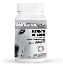 Таблетки для собак Unicum Premium Мультивітамін №100 Unicum