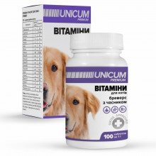 Витамины для собак Бреверс с чесноком 100 таблеток 100 г  UNICUM premium