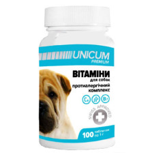 Вітаміни Unicum Premium для собак протиалергічний комплекс №100 Unicum 