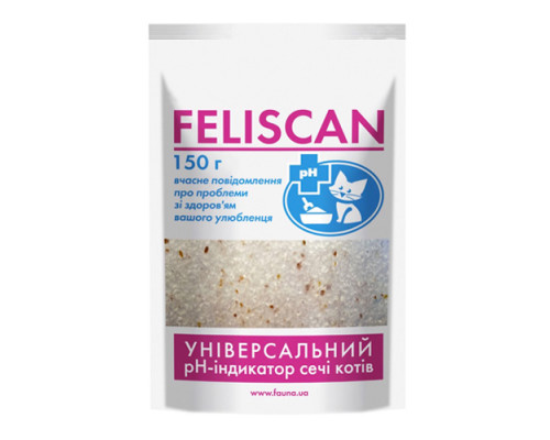 Фелискан FELISCAN рН - индикатор урологических заболеваний котов 150 гр Фауна Украина