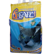 Наповнювач для котячих № 3 бентонітовий грудкувальний з ароматом лаванди 5 кг Барс