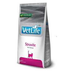 Сухий корм для котів Vet Life Struvite  для розчинення струвітних уролітів 2 кг Farmina