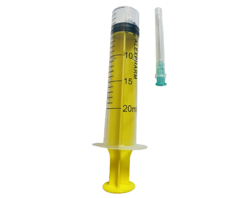Шприц одноразовый 20 мл 3-х компонентный  21G игла 0,8 * 40 мм Alexpharm