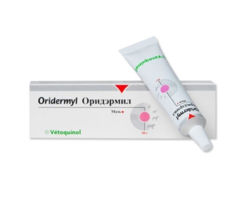 Мазь Орідерміл для вух собак і котів 10 г Vetoquinol