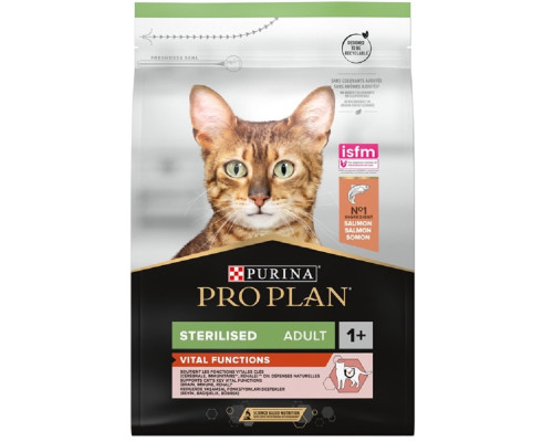 Сухой корм для стерилизованых котов Sterilised Adult Vital Functions с лососем и рисом 1,5 кг Purina