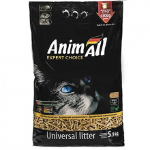 Наполнитель универсальный для котов грызунов и птиц древесный впитывающий 5.3 кг AnimAll