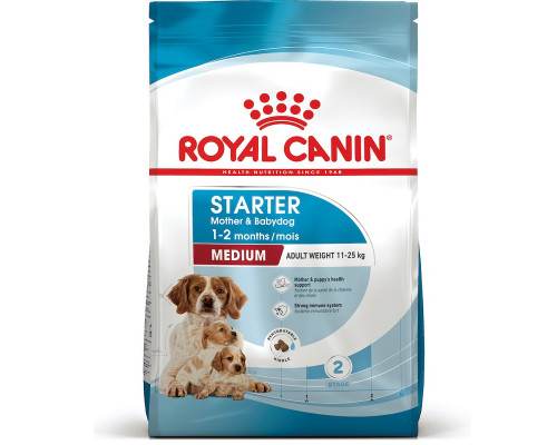 Сухой корм для беременных собак и щенков средних пород Medium Starter Mother and Babydog с птицей 1 кг Royal Canin