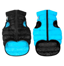 Куртка для собак Airyvest двостороння S 35 В 45-47 см С 31-36 см чорно-блакитна Collar