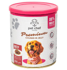 Корм для дорослих собак Pet Chef паштет із яловичиною 800 г Pet Chef